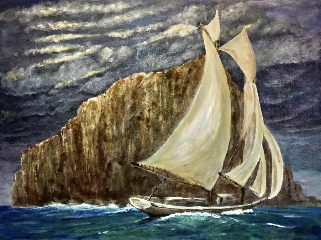 Smooth Sailing - Smooth Sailing Exhibit Schooners -30x40 -Acrylic- on canvas- $2880